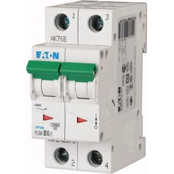 Eaton Wyłącznik nadprądowy 2P C 6A 10kA AC PLSM C6/2-MW (242399)
