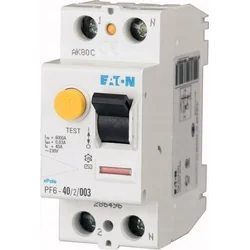 Eaton Wyłącznik różnicowoprądowy 2P 40A 0,3A тип AC PF6-40/2/03 286498