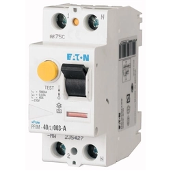 Eaton Wyłącznik różnicowoprądowy PFIM-16/2/001-MW 2P 16A 0,01A tüüp AC – 235389