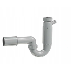 Prevex Half-siphon P-loc, single, kitchen sink, 40mm Code: PL1-B2N45-01PL