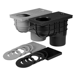 Middle water trap LSV DN 125Č lower / black