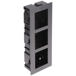 Recessed mounting frame, 3 modules, for modular Intercom - HIKVISION