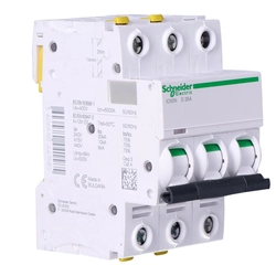 Circuit breaker iC60N-D25-3 d 25A 3-biegunowy