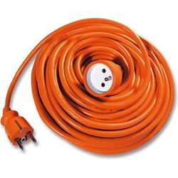 Ecolite FX1-20 Prelungitor cablu-cuplaj 20m portocaliu 3x1,0mm