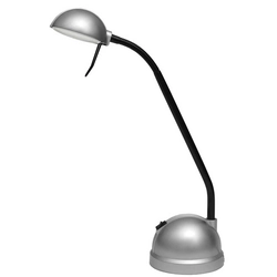 Ecolite L460-LED/STR Lampe de table LED argentée spectre 8W blanc jour