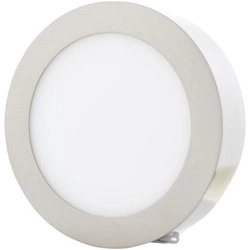 Ecolite LED-CSL-18W/27/CHR Chrome circular recessed LED panel 225mm 18W warm white