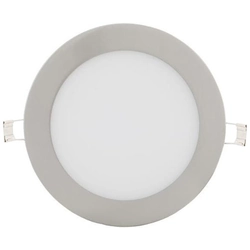 Ecolite LED-WSL-12W/41/CHR Panneau LED intégré circulaire chromé 175mm 12W blanc de jour