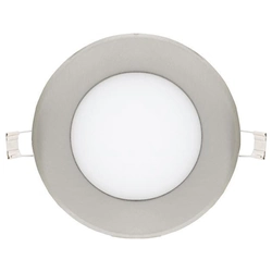 Ecolite LED-WSL-6W/41/CHR Chrome кръгъл вграден LED панел 120mm 6W дневно бял