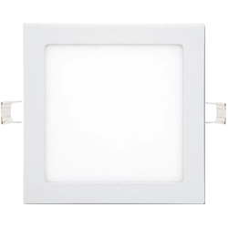 Ecolite LED-WSQ-18W/4100 Hvid indbygget LED-panel 225x225mm 18W dag hvid