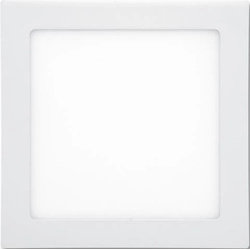 Ecolite LED-WSQ-18W/4100/NOUZ Vit inbyggd LED-panel 225x225mm 18W dagvit med nödmodul