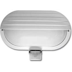 Ecolite WHST69-BI Applique d'extérieur LED blanche avec capteur 10W blanc neutre IP44