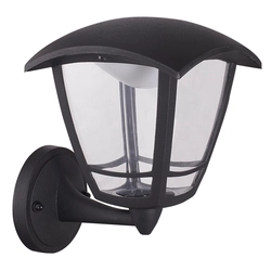 Ecolite ZGL001B-NA black LED outdoor wall light 8W Warm white IP44