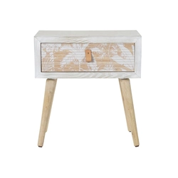 Bedside table DKD Home Decor Wood Bamboo (48 x 35 x 51 cm)