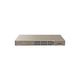 IP switch with 24 ports, Gigabit, Ethernet PoE IP-COM G3326P-24-410W