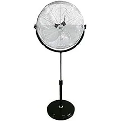 EDM Table Fan Industrial Black Silver 120 W