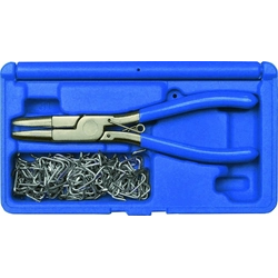 Upholstery clips with pliers, set of 101 parts - Kunzer