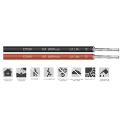 BiT photovoltaic cable 1000 solar 1x6 1/1kV red S68351.05 /drum/