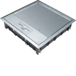 Installation box for underfloor-installation Hager VEQ0612E Stainless steel IP30