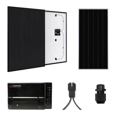 Eersteklas enkelfasig fotovoltaïsch systeem 5KW, Sunpower panelen 3AC inclusief Enphase micro-omvormer