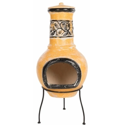 RedFire Fireplace Soledad, Clay, Yellow / Black, 86035