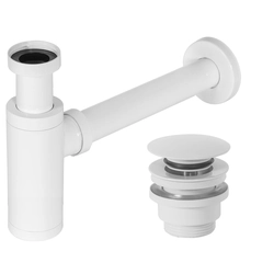 Rea White Klik-Klak Universal sink trap