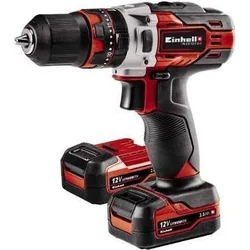 Einhell Einhell σφυρί μπαταρίας TE-CD τρυπάνι/οδηγός 12/1 Li-i, 12V (red / μαύρο, 2x μπαταρία Li-ion 2,0Ah)