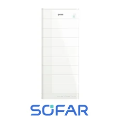 El almacenamiento de energía SOFAR 20kWh contiene (8*GTX 3000-H Batería 2.5kWh y GTX 3000-BCU Módulo de gestión con base)