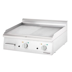 El-grillplade 800x700 glat og rillet Stalgast