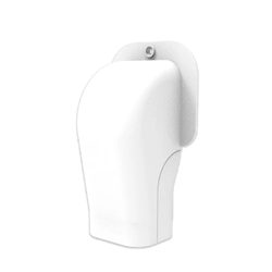 Elbow-end to the wall for the air conditioner pipe channel Tecnosystemi, New-Line TM72-EXC white