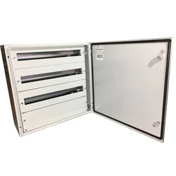 Elcentral 600x600x250mm 78 moduler skåp skåp modulärt metallskåp 3 rader IP66 tydligen med DIN-skena plåtar för motpanelsmonteringsmonteringsplatta