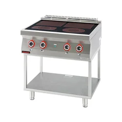 Electric Ceramic Cooker 4 Fields 2x4kW + 2x2,1kW Kromet 700.Ke-4c.T