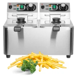 Electric Gastronomic Fryer RQF4L2 2x4L 2x2500W 230V - Fast and Efficient