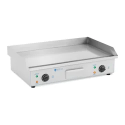 Electric grill, double grill plate smooth 2 x 2,2 kW