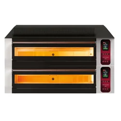 Electric pizza oven | two-chamber | with base with tray guides | 8x30 cm | COMP - 2ST L6