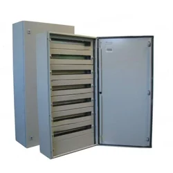 Electrical switchboard 1200x600x250mm 156 modules cabinet cabinet modular metal cabinet 6 rows x 26 modules IP66 apparently with DIN rail plates for counterpanel mounting mounting plate