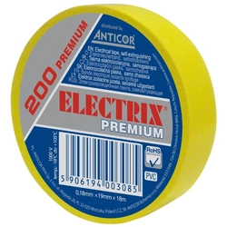 ELECTRIX teippi 200 premium, keltainen 19 mmx 18 m