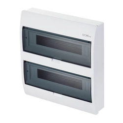 ELEGANT opbouwbord type: EP 2/36 modulair aantal:36 IP40 N+PE klemmen Rookdeur (36 modulair)