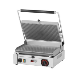 Elektrische grill 37x24 gegroefd 3 kW | Roodvos