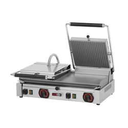 Elektrische grill 57x24 glad/gegroefd 6 kW | Roodvos