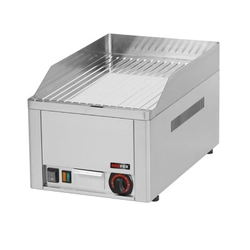 Elektrische grillplaat 33 cm | gegroefd | chroom | Roodvos 00000359