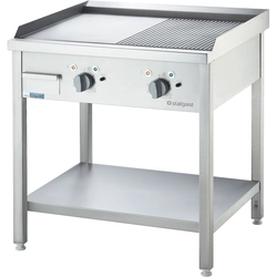 Elektrische grillplaat, vrijstaand, glad en gegroefd P 8.1 kW, U 400 V