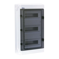 ELEKTRO-PLAST 36M plastic switchboard NT N + PE IP65 smoke door white NEOSERIES