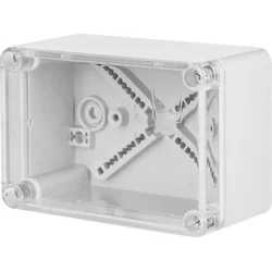 Elektro-Plast INDUSTRIAL Hermetický box n/t 110x75x59mm IP65 šedý, priehľadný kryt 2703-01