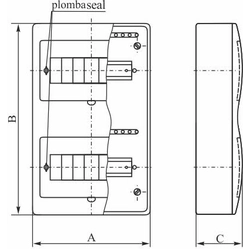 Elektro-Plast Rozdzielnica modułowa 1 x 18 natynkowa IP40 RN-18/B Fala N+PE (7.17)