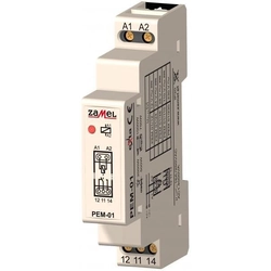 elektromágneses relé12V AC DC 16A Típus:PEM-01/012