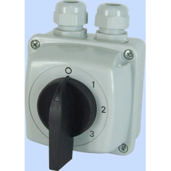 Elektromet Cam switch 0-1-2-3 3P 25A i hölje IP65 Arc E25-63 (952563)