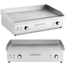 Elektromos grill, barázdált grilllap 700 x 400 mm 4400 W