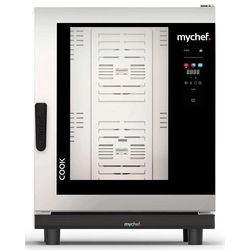 Elektromos konvekciós gőzsütő | automata mosórendszer | 10xGN1/1 | 18,6 kW | 400 V | Mychef COOK PRO 101E