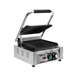 ELEKTRYCZNY GRILL KONTAKTOWY RYFLOWANY 32CM 1,8KW