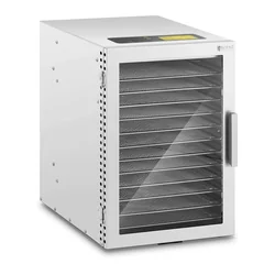 Élelmiszer-szárító 12 szintek, 800 W, rozsdamentes acél